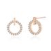 Earrings for women simple personality versatile circle earrings cold style anti allergic small earrings_voghion.com