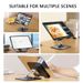 Supporti da tavolo girevoli, pieghevoli, regolabili in altezza, universali, in metallo, per accessori per tablet e telefoni cellulari_voghion.com