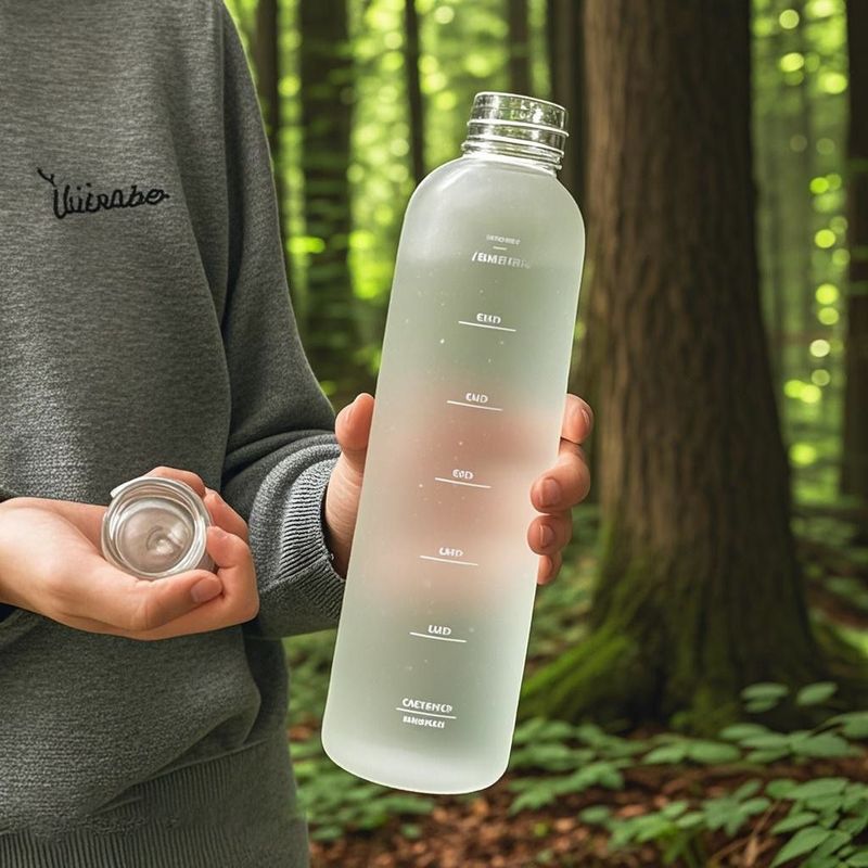 Botella de agua deportiva Tritan gruesa para hombres y mujeres, de plástico, portátil, resistente a altas temperaturas, para fitness y estudiantes._voghion.com