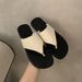 Small Niche Flat Bottomed Flip Flops For Women, Wearing 2025 New Summer Fashion Roman Shoes, Sandals, Beach Shoes_voghion.com