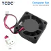 4Pcs 3D Printer 4010 Cooling Fan 40x40x10mm 12V 0.1A With 2 Pin Dupont Wire 40x40x10mm Quiet Brushless Cooling Computer Case Fan_voghion.com