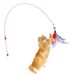 Long Steel Wire Not Easy To Bend Feather Teaser Wand With Bell Cat Training Self-Entertainment Pet Toy_voghion.com