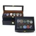 Watch Storage Box Paint Box 6-bit 10-bit 12-bit Paint Jewelry Gift Box Black Wooden Watch Storage Box_voghion.com