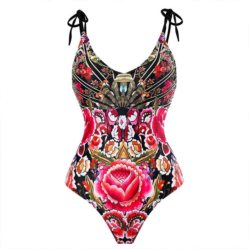 Women's Clothing Fashion Sexy One Piece Swimsuit Split Two Piece Chiffon Skirt Swimsuit Suit_voghion.com