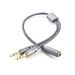 Audio Cable 1 To 2 One-to-Two Phone Headphone Microphone Adapter 2-in-1 Splitter Converter_voghion.com
