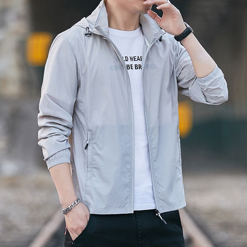 Unbeatable Quality Men's Summer Outdoor Super Breathable Fishing Suit, Trendy And Casual UV Resistant Hooded Sun Protection Jacket_voghion.com