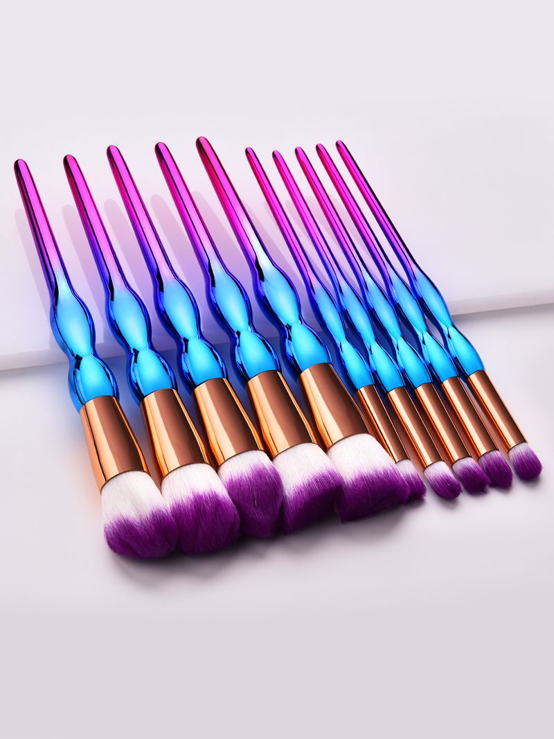 Set di 10 pennelli per il trucco multicolore, design a forma di zucca, vendita calda, nuovo prodotto FINDCOLOR, vendita diretta in fabbrica_voghion.com