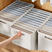 Wardrobe Pants Bin Household Drawer Divider Clothing Sweater Organizer Box Partition Storage Basket_voghion.com