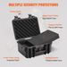 VEVOR Hard Pistol Cases With Pre-cut PU Foam, Waterproof & Dustproof Hard Gun Case For 1 Pistol, 14.1×11.5×7.6 In Lockable Pistol Case, Black_voghion.com