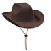 Nuovi arrivi Unisex Retro Western Cappelli a tesa larga Cappello da cowboy in feltro Fedora_voghion.com