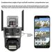 Telecamera di rete wireless HD WiFi icsee 3-eye a tre schermi da 8 MP, a colori, per esterni, con telecomando per telefono cellulare, panoramica a 360°_voghion.com