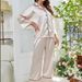 Simulation Seidenpyjamas Damen Herbst und Winter Langarm-Pyjamahose Homewear-Set kann draußen getragen werden_voghion.com