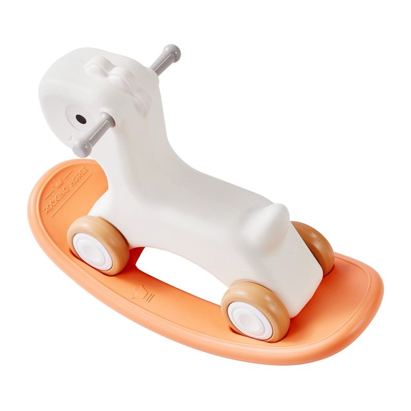 VEVOR 3 In 1 Rocking Horse For Toddlers 1-3 Years, Baby Rocking Horse With Detachable Balance Board And 4 Smooth Wheels, Support Up To HDPE Material 80 Lbs Kids Ride On Toy, 40° Swinging, Red_voghion.com