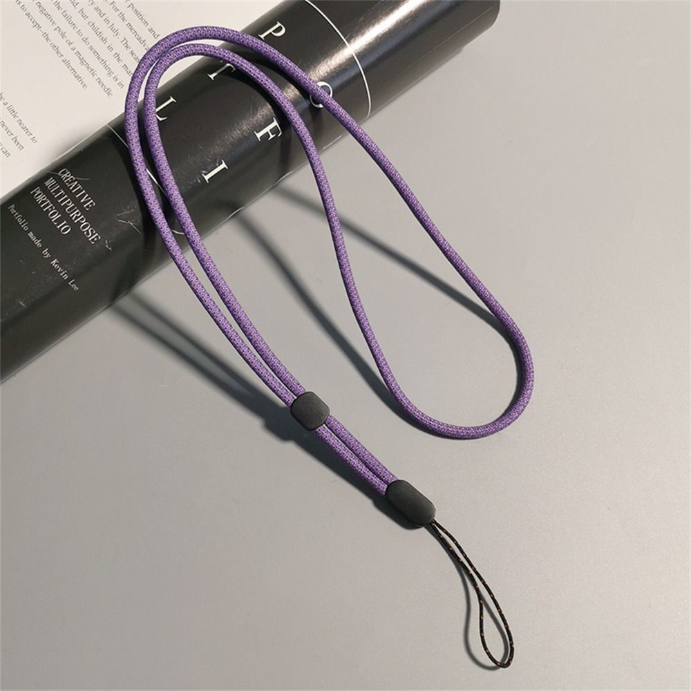 Fluorescent Long Lanyard Neck Adjustable Cell Nylon Hanging Cord Mobile Phone Chain Key Strap_voghion.com