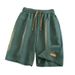 Men's Clothing Textured Ice Silk Shorts Men's Summer Thin Trendy Brand Youth Sports Pants Loose Casual Cool Five Point Pants_voghion.com