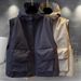 Couple style color hooded men's autumn Korean version workwear pocket outerwear vest trendy brand loose_voghion.com