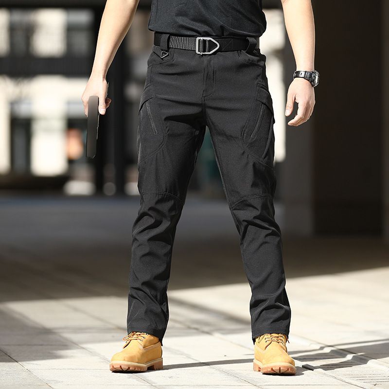 Outdoor Governor Soft Shell Tactical Elastic Fabric City Military Fans IX7 Multi Pocket Work Combat Pants_voghion.com