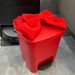 Butterfly Knot Red Trash Can Wedding, Large Capacity With Lid, Storage Bin For Bride's Dowry Items, High Aesthetic New_voghion.com