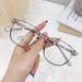 New 8356 elastic leg round, unisex TR90 frame, mirror, anti blue light glasses, flat mirror_voghion.com