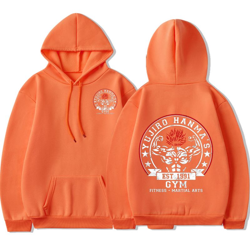 Anime Baki The Grappler Hoodie Funny Yujiro Hanma Graphic Sweatshirt Oversized Haruku Coats Men's Women's Fleece Hoodies_voghion.com
