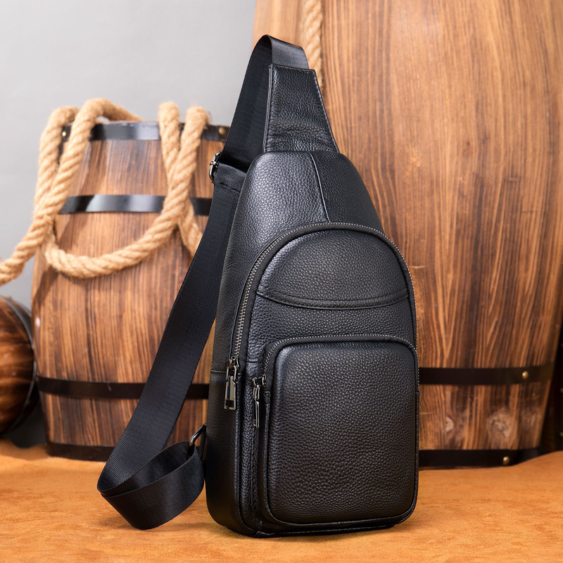 Marant Sling Bag Echtes Leder Herren Brusttasche Herren Crossbody Brusttasche Hochwertige Brusttasche aus erster Schicht Rindsleder_voghion.com
