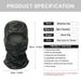 Camouflage Balaclava Hut Radfahren Vollgesichtsmaske Outdoor-Sport Jagd Wandern Skimaske Motorradhelm Innenkappe_voghion.com