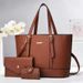 New three piece bucket bag macaron patchwork handbag high value cross border versatile shoulder bag trendy messenger bag_voghion.com
