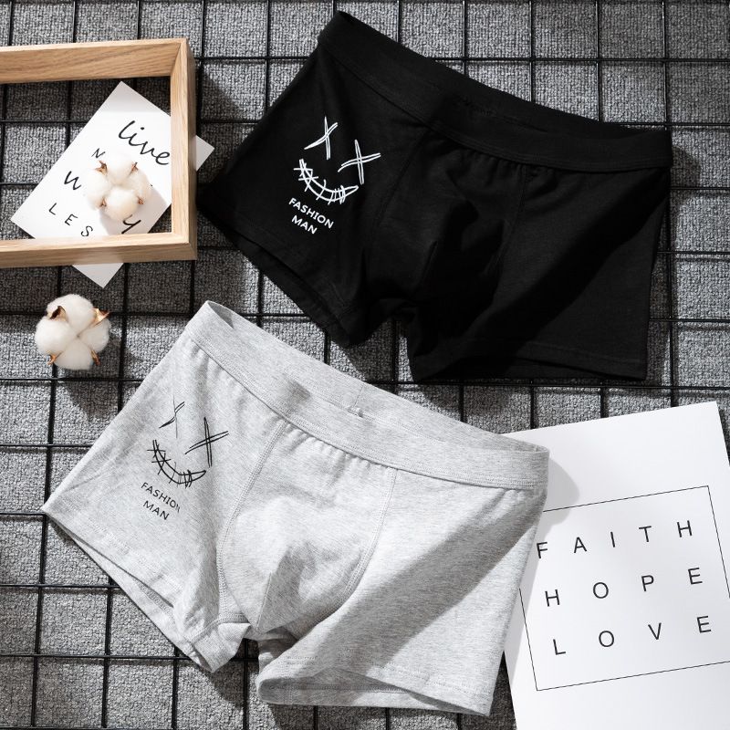 New2024 trendy Men's pure cotton breathable, youth personalized cartoon boxer shorts _voghion.com