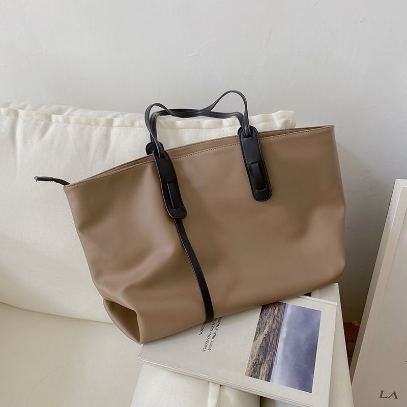 Nei koreanesch Versioun PU Lieder waasserdicht mëll Uewerfläch einfach Tote Casual grouss Kapazitéit eenzeg Schëllertasch,_voghion.com