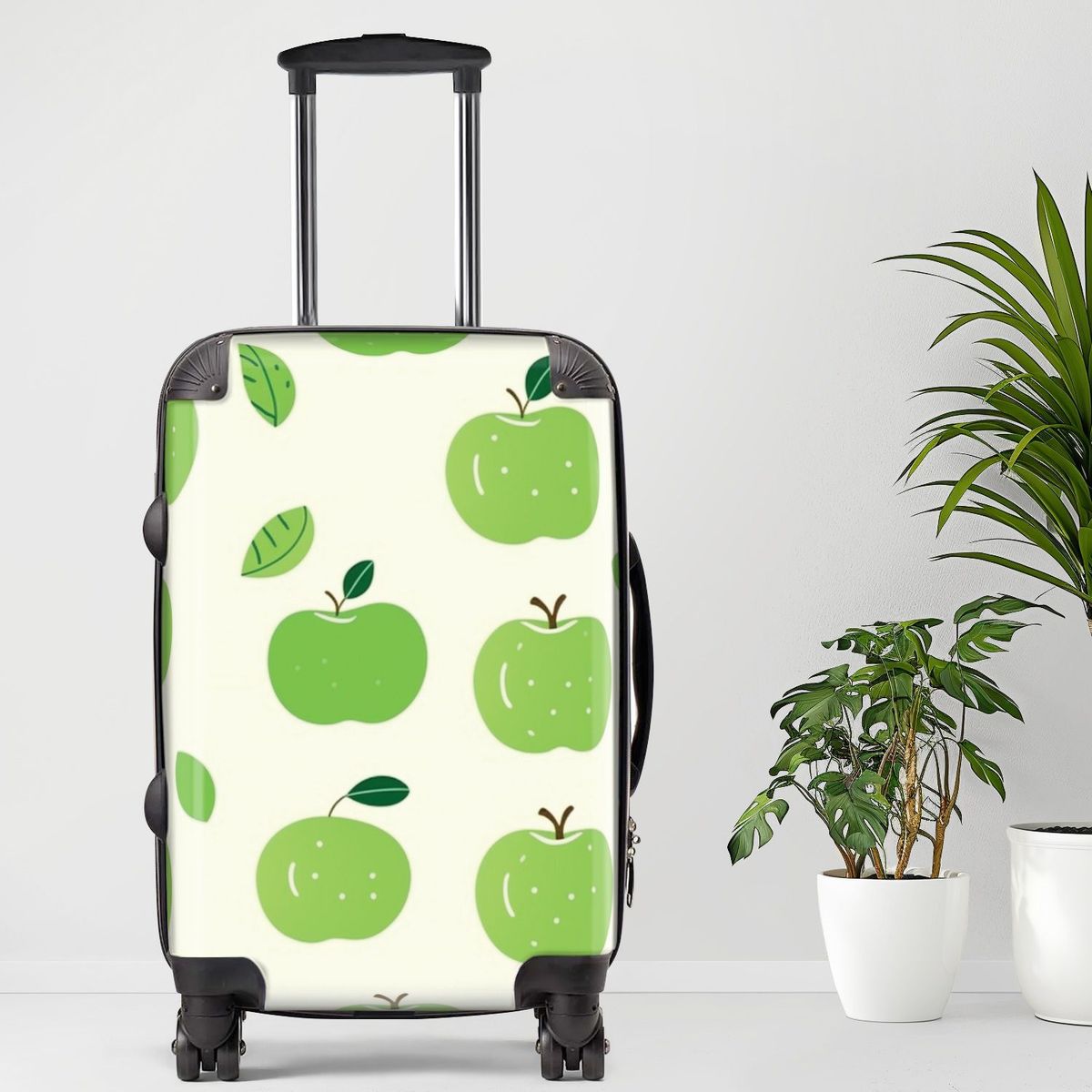 Green Luggage, 20/24/28 Inch Luggage, Carry-On, Custom Luggage, Luggage Set, Suitcase, Travel, Vacation, Cabin Suitcase, Custom Suitcase, Personalized Luggage_voghion.com