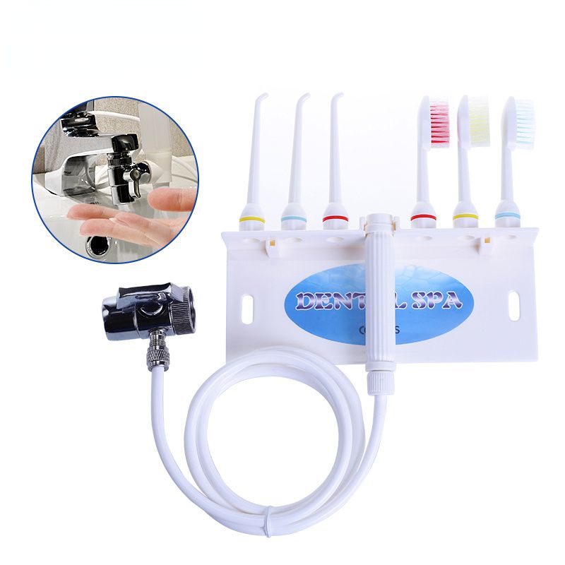 SPA Faucet Water Dental Flosser Oral Irrigator Jet Interdental Brush Tooth Toothbrush Cleaning Cleaner Whitening_voghion.com