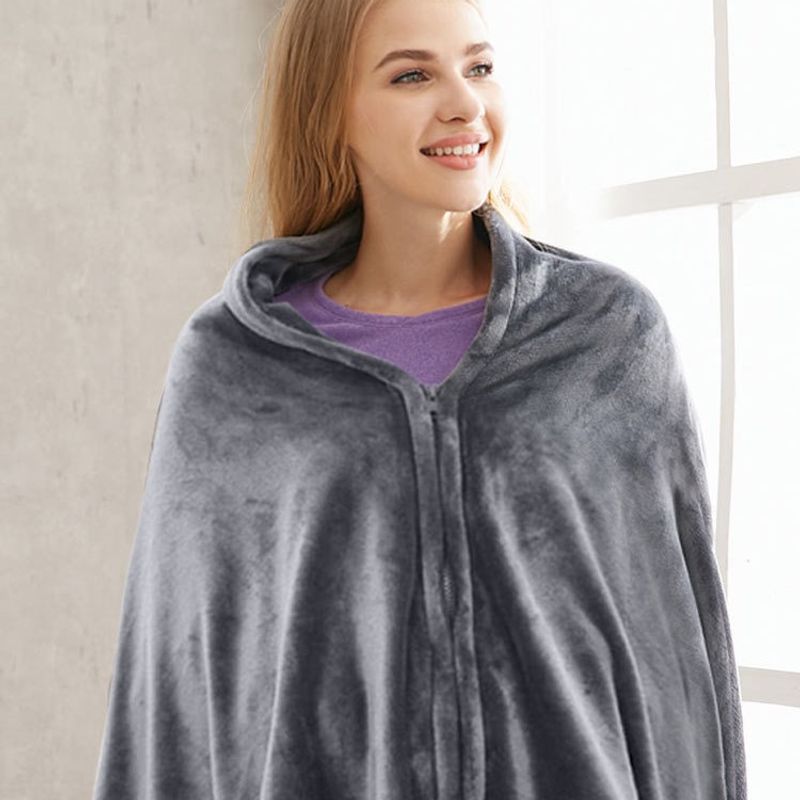 Warm shawl for office use, family lunch break, can be spread covered, multi-purpose cold and warm electric heating_voghion.com