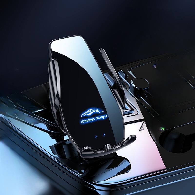 Neie magnesche Saughalter fir Autostelefonen, drahtlosen Autoshalter fir Opluedung, allgemengen Autosnavigatiounstelefonhalter_voghion.com
