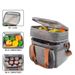 Functional Bags Layer Lunch Bag, Large Capacity Lunch Bag, Outdoor Picnic Waterproof Ice Pack, Bag_voghion.com