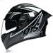 Electric motorcycle helmet Full helmet style Cool Summer Rider scooter with Bluetooth horns_voghion.com