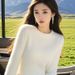 High-End Elegant Mink Velvet Inner Sweater For Women 2025 Spring Autumn Winter Soft Warm Knitted Base Shirt_voghion.com
