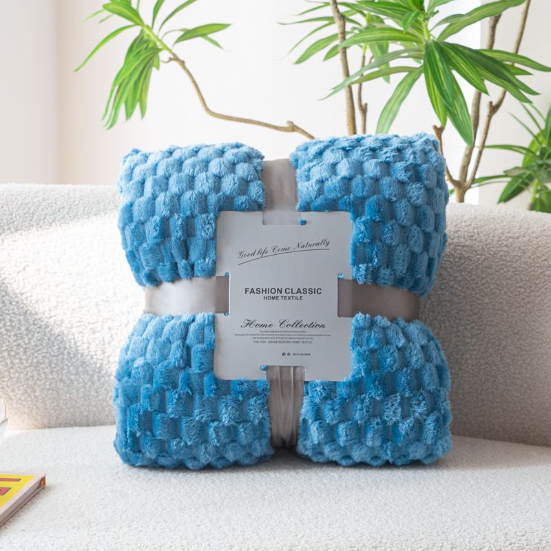 Luxury Golden Tortoise Flannel Blanket Premium Solid Color Throw For Office Nap Sofa Bed Ultra Soft Gift Blanket With Temperature Regulation_voghion.com