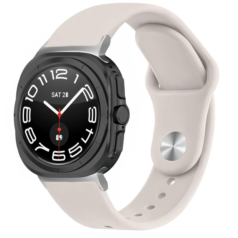 För Samsung Galaxy Watch Ultra Strap 47mm Tillbehör Silikon Sportbälte Klockarmband Correa Armband Galaxy Watch 7 Ultra band_voghion.com