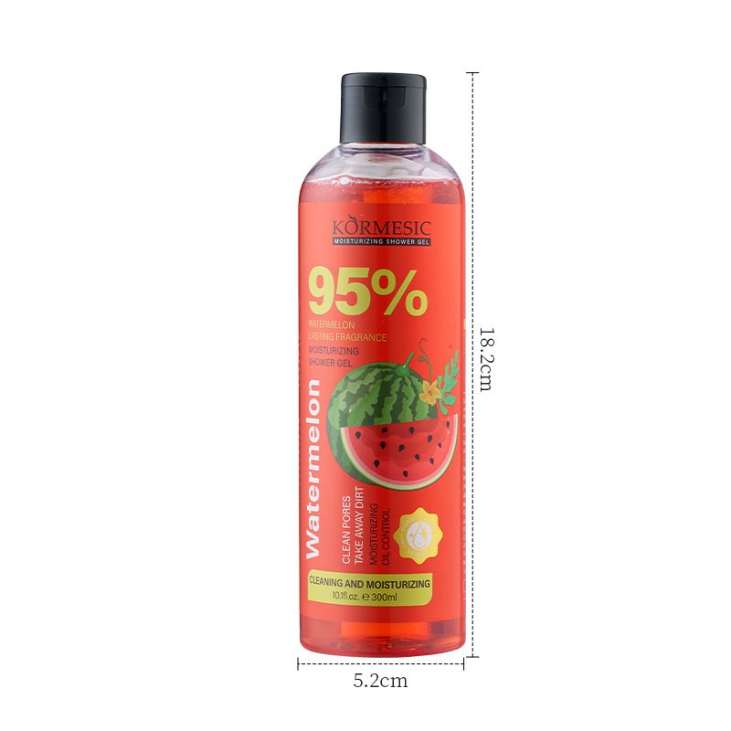 Gel de ducha de frutas KORMESIC 300 ml, fragancia familiar, para hombres y mujeres_voghion.com
