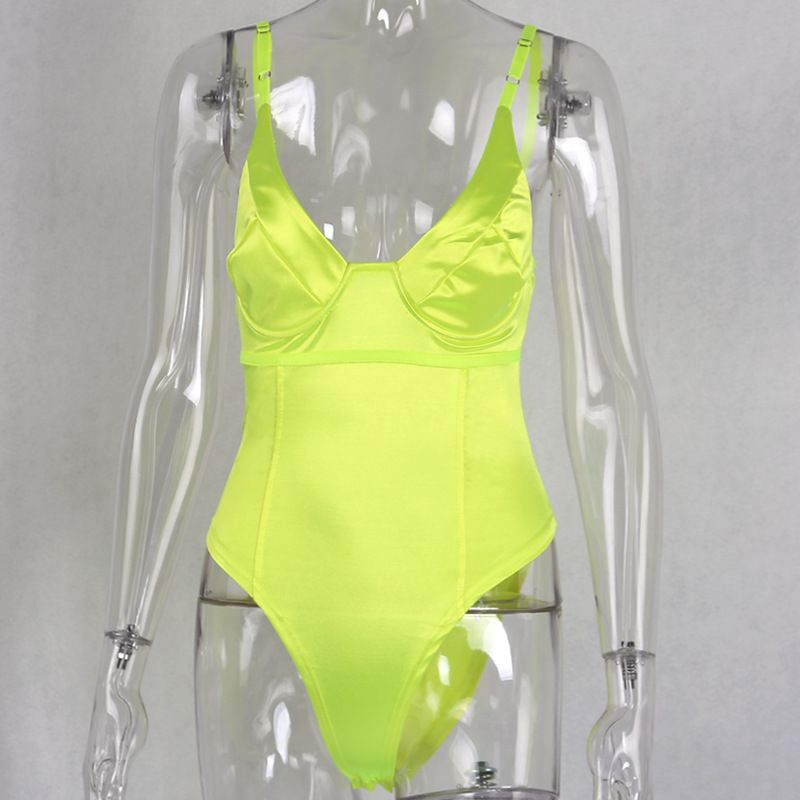 Women's Clothing New Solid Color Camisole Vest For Women Summer Fashion Hot Girl Sexy Chest Revealing Jumpsuit For Women_voghion.com