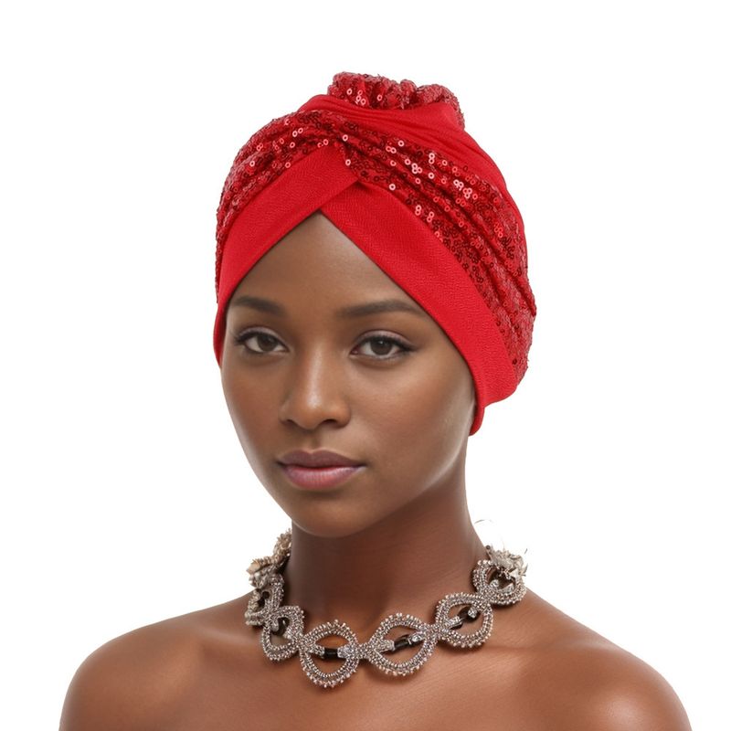 Sequined Stitching Baotou Hat Indijas cepure Musulmaņu cepure_voghion.com