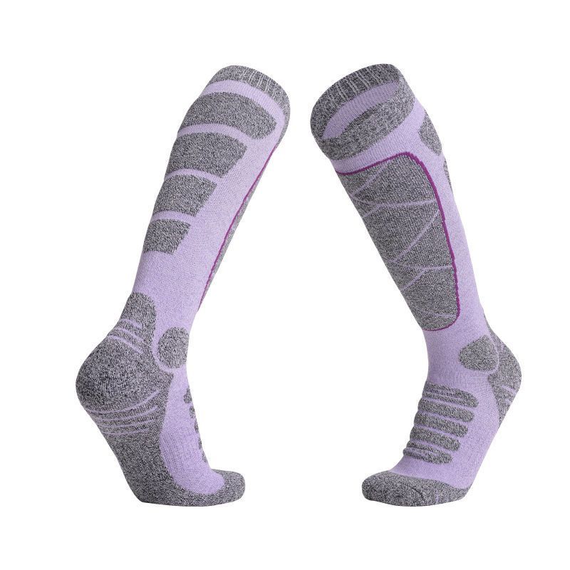 Ski Outdoor Sports Autumn Winter Thickened Terry Snow Men Warm High Top Breathable Quick-Dry Socks Women_voghion.com