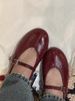 ~Za Same Style Round Toe Ballet Mary Jane 2025 One-Strap Flat Shallow Mouth Little Red Single Shoes For Women_voghion.com