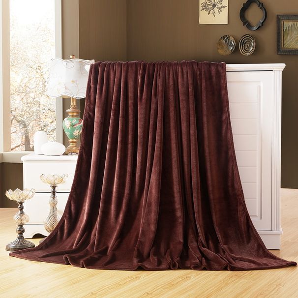 Farai Korallenfleece-Bettlaken in Reinfarbe, doppelseitig, Kinderdecke, Geschenk_voghion.com