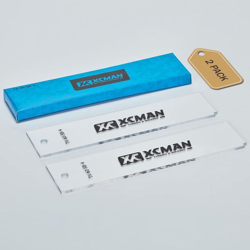 XCMAN Alpine Skiing Free Riding And Snowboard Base Wax Plastic Scraper 2 Pieces_voghion.com