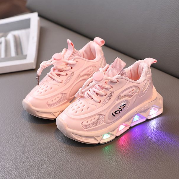 Nuove scarpe sportive casual per bambini con luci e scarpe da corsa luminose, scarpe leggere con suola morbida per bambini di taglia media e piccola_voghion.com