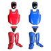 Set di protezioni professionali per sport da combattimento e Sanda – Armatura integrale in poliestere per adulti/bambini – Rosso/Blu_voghion.com