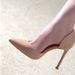 Side Empty Red Sole Nude Heels Women, 2025 New Spring And Autumn Style Pointed Professional Non Tiring Feet, Slim High_voghion.com