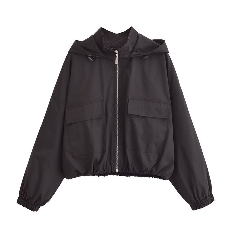 Abbigliamento donna autunno/inverno 2024 nuova moda di strada casual giacca con cappuccio_voghion.com