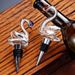 LUTIANNENG Crystal Element Swan Bottle Red Fresh-Keeping Sealing High-End Wine Stopper Creative Home Decor_voghion.com